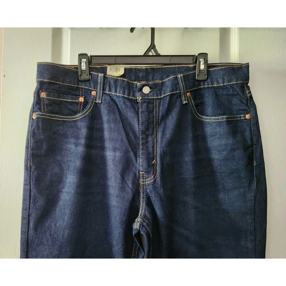 Levi's 511 Men's Slim Stretch Sits Below Waist Blue Jeans Pants Size‎ 36 x 34